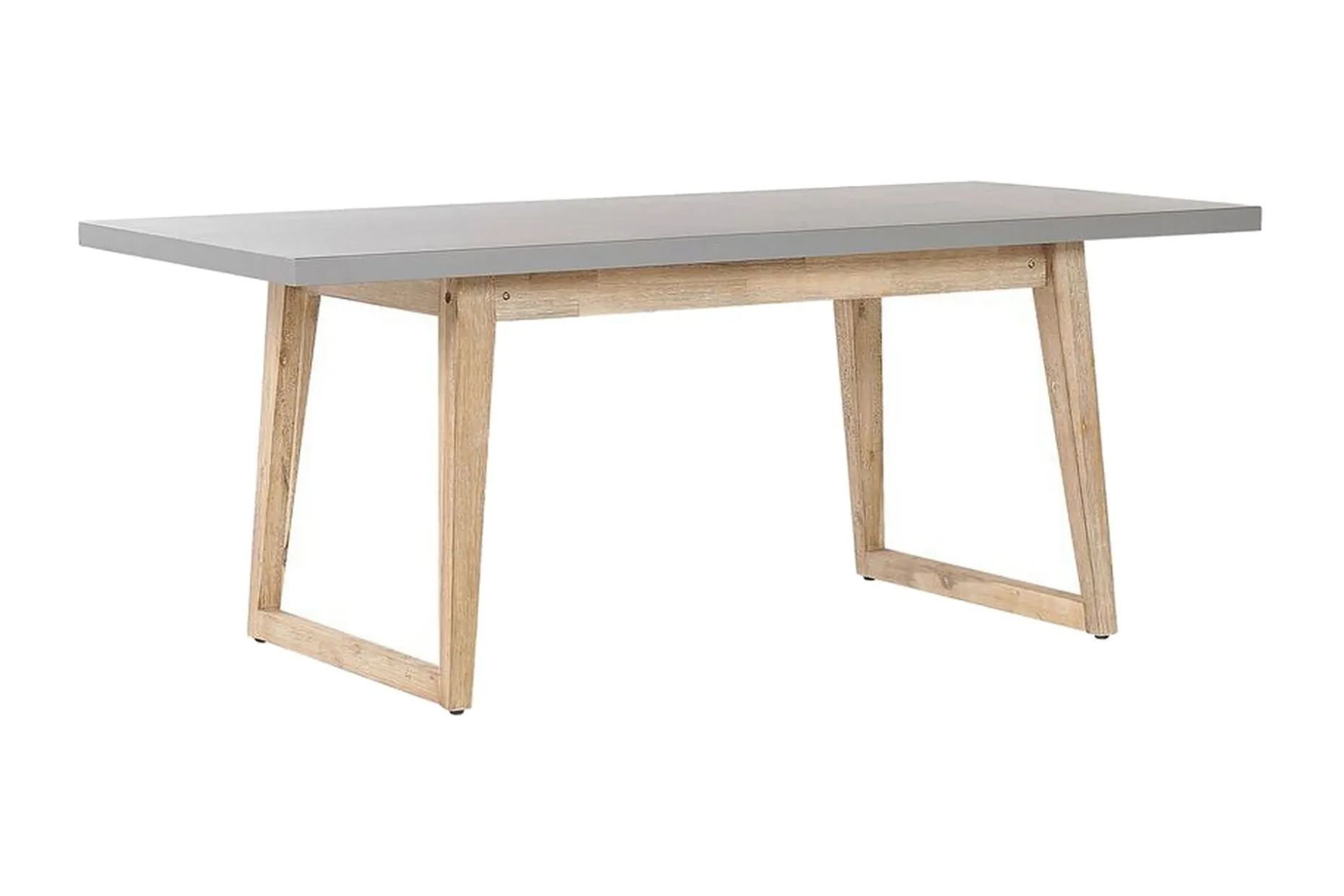 Trädgårdsmöbelset av Utebord och 2 Bänkar Utomhus grå ORIA