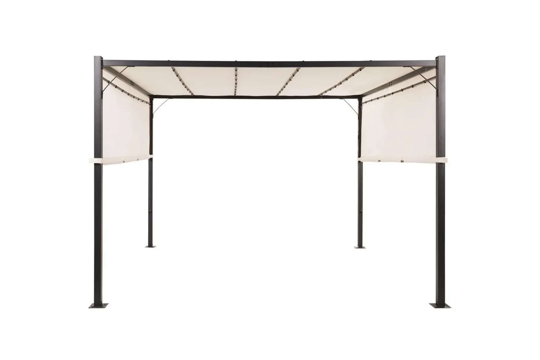 Trädgårdspergola Parga Beige/svart