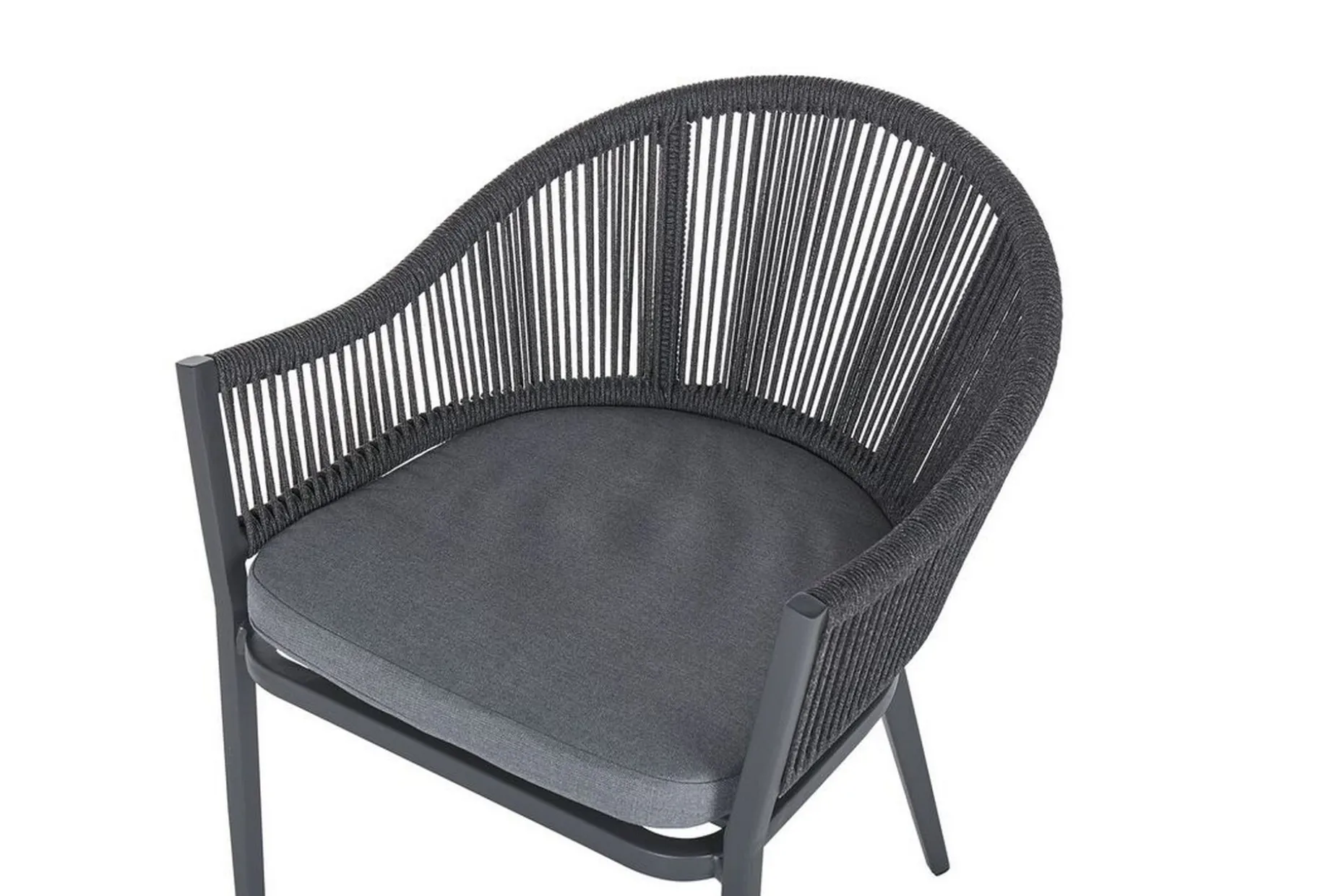 Trädgårdsset av Utebord och 4 Utestolar aluminium MILETO