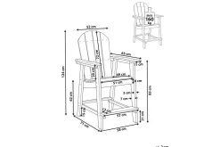 Trädgårdsstol Adirondack