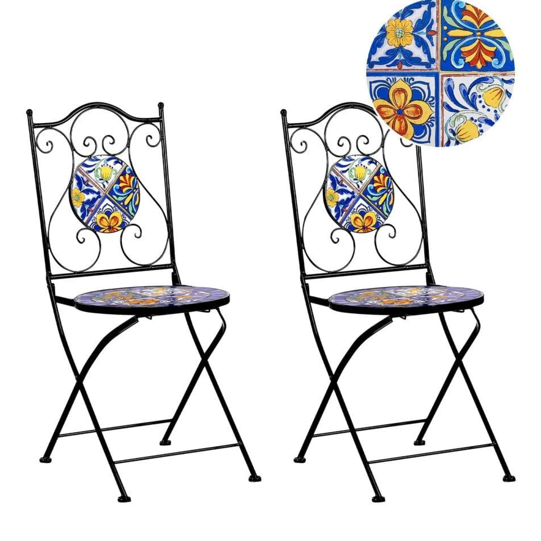 Trädgårdsstol Coriano 2-pack