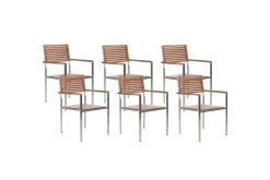 Trädgårdsstol set om 6 Viareggio