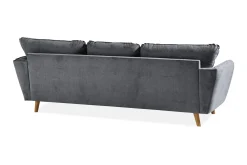 Trend Lyx 3-sits Högervänd L-formad Divansoffa i Tyg