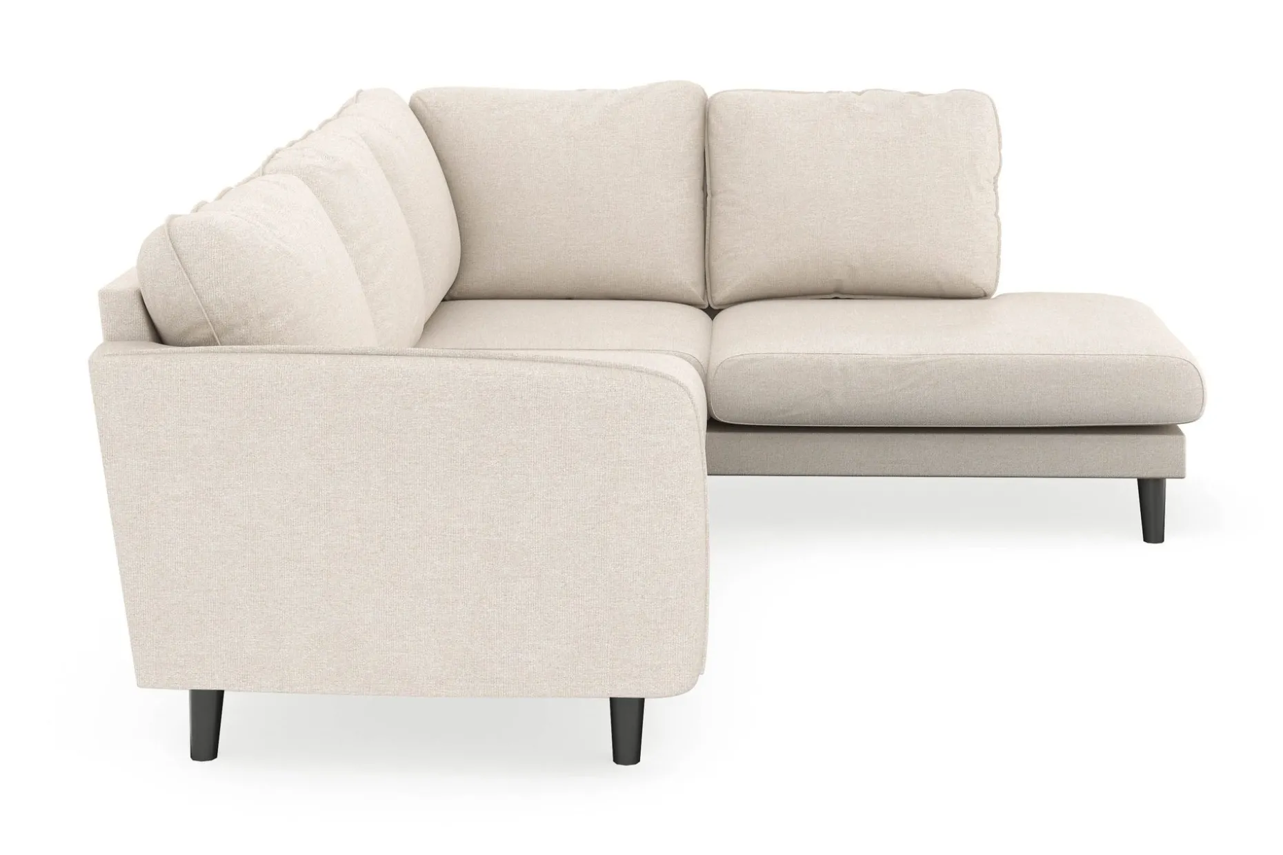 Trend Lyx 4-sits Högervänd L-formad Schäslongsoffa i Tyg