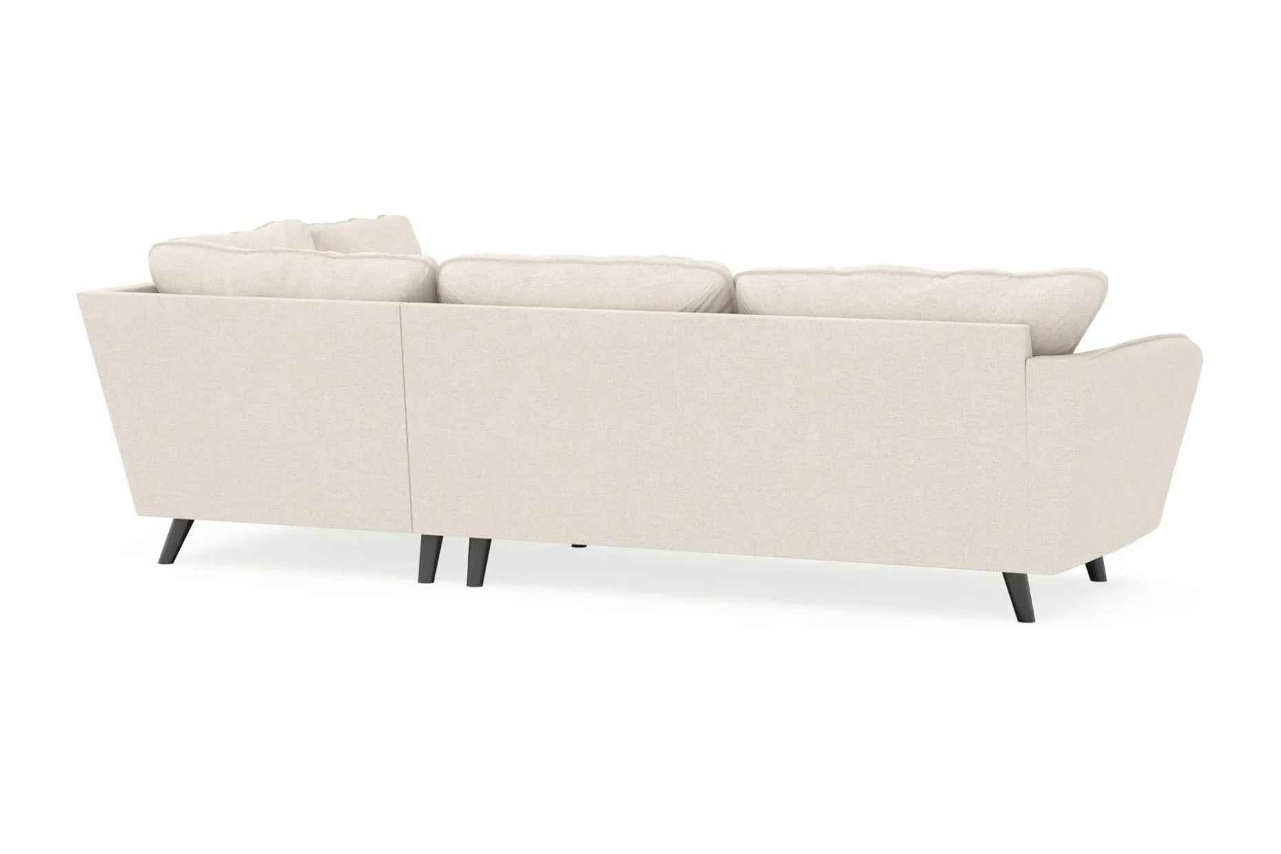 Trend Lyx 4-sits Högervänd L-formad Schäslongsoffa i Tyg