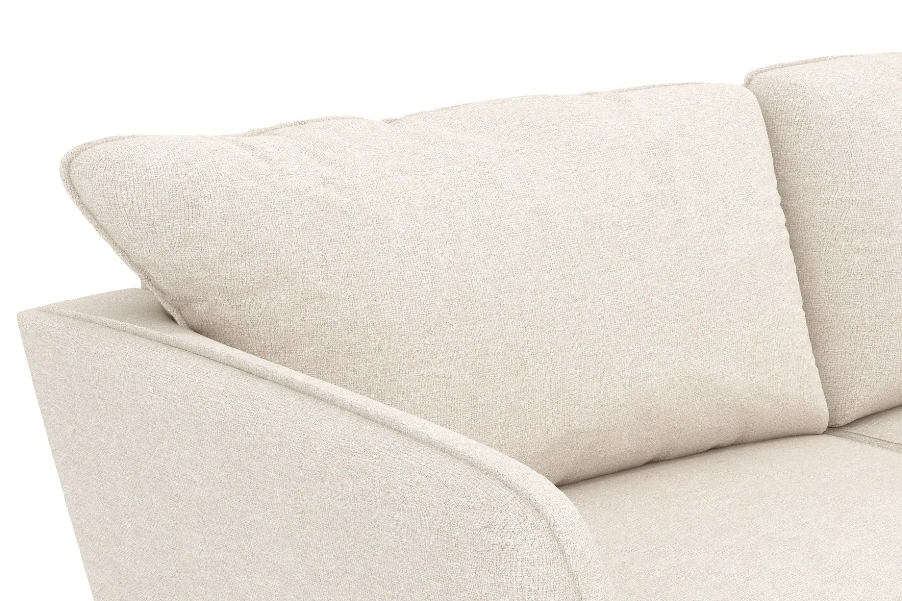 Trend Lyx 3-sits Högervänd L-formad Divansoffa i Tyg