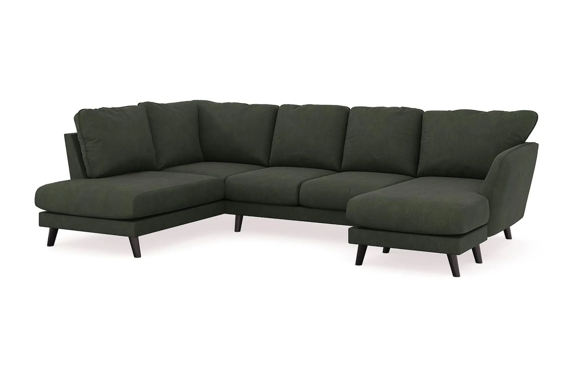 Trend Lyx 4-sits Högervänd U-formad Soffa med Divan och Schäslong i Manchester