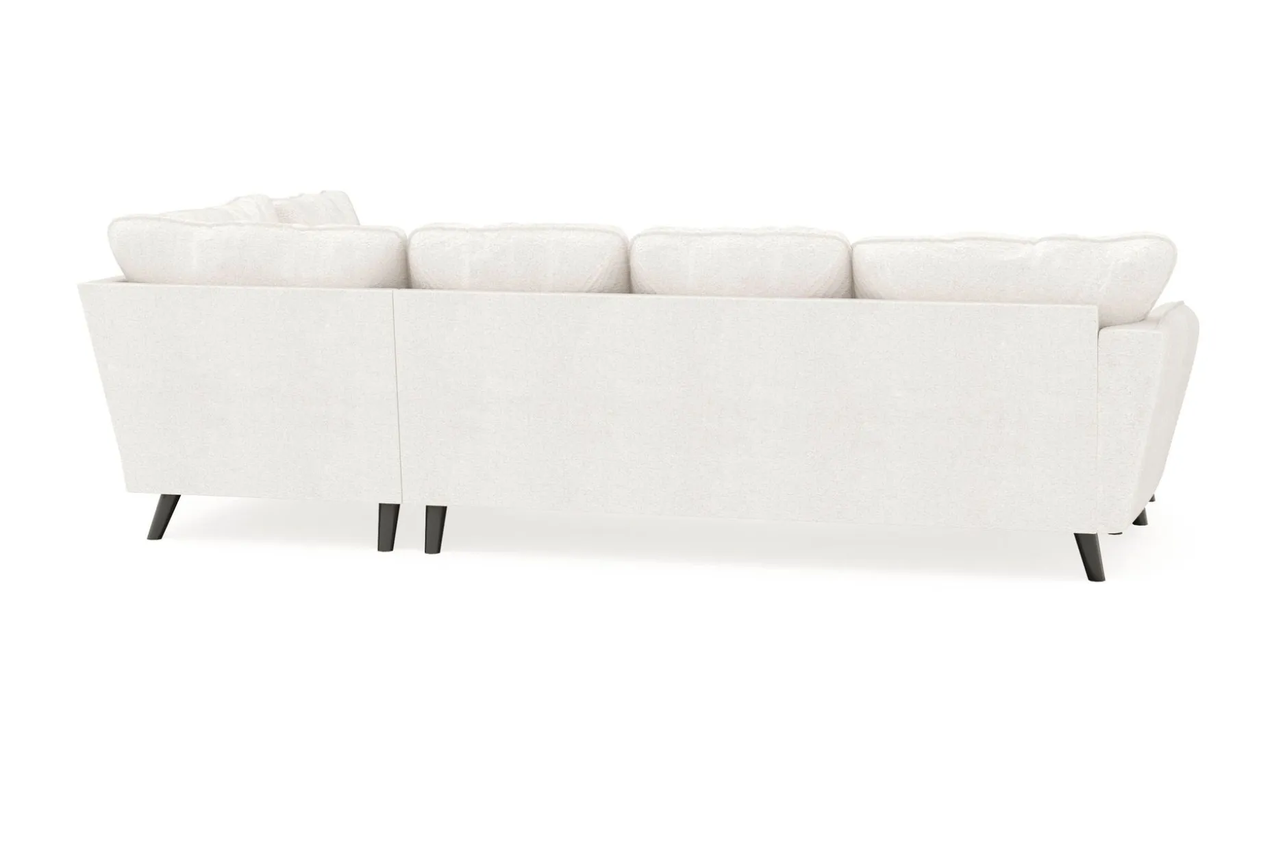 Trend Lyx 4-sits Vänstervänd U-formad Soffa med Divan och Schäslong i Bouclé