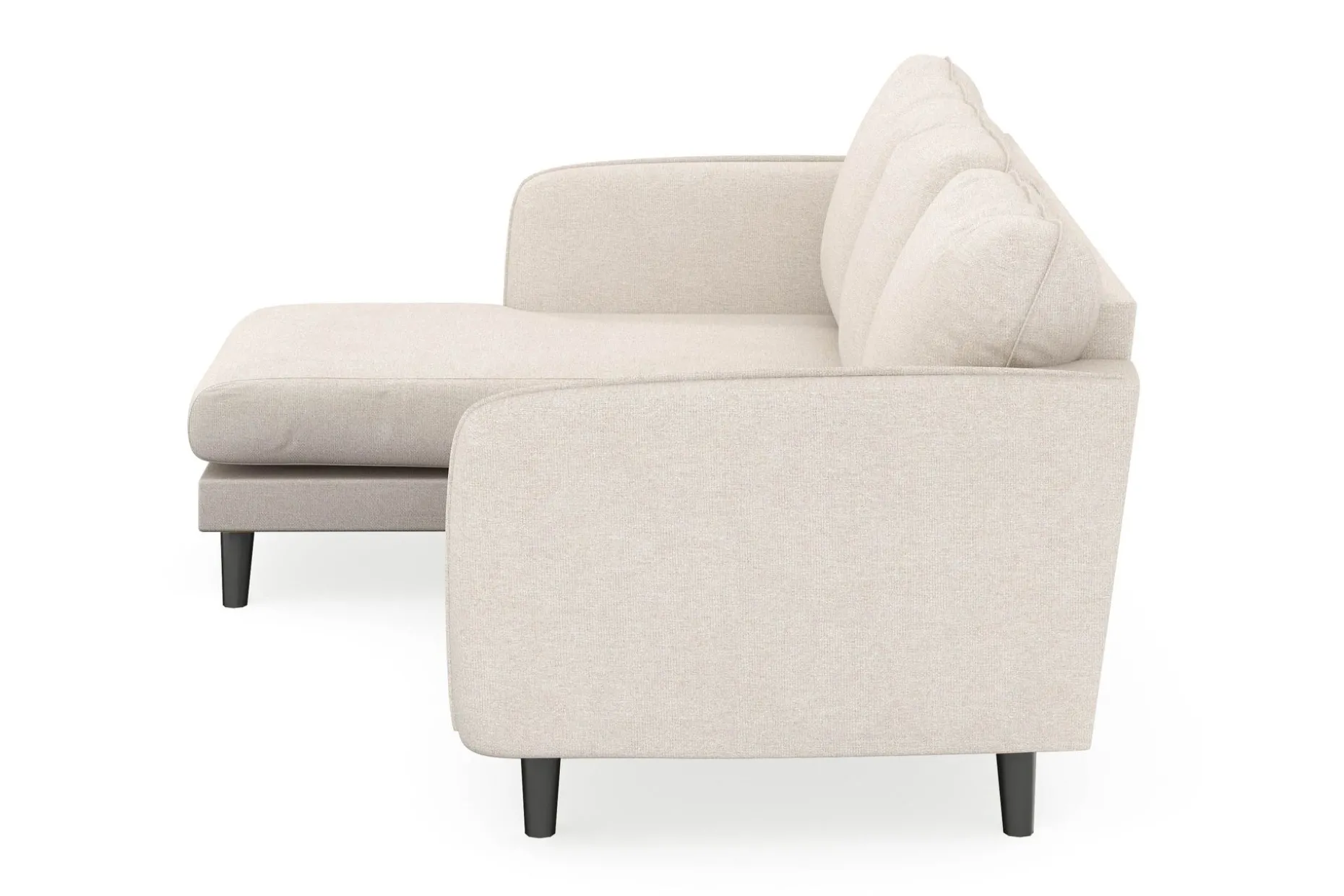 Trend Lyx 3-sits Vänstervänd L-formad Divansoffa i Tyg