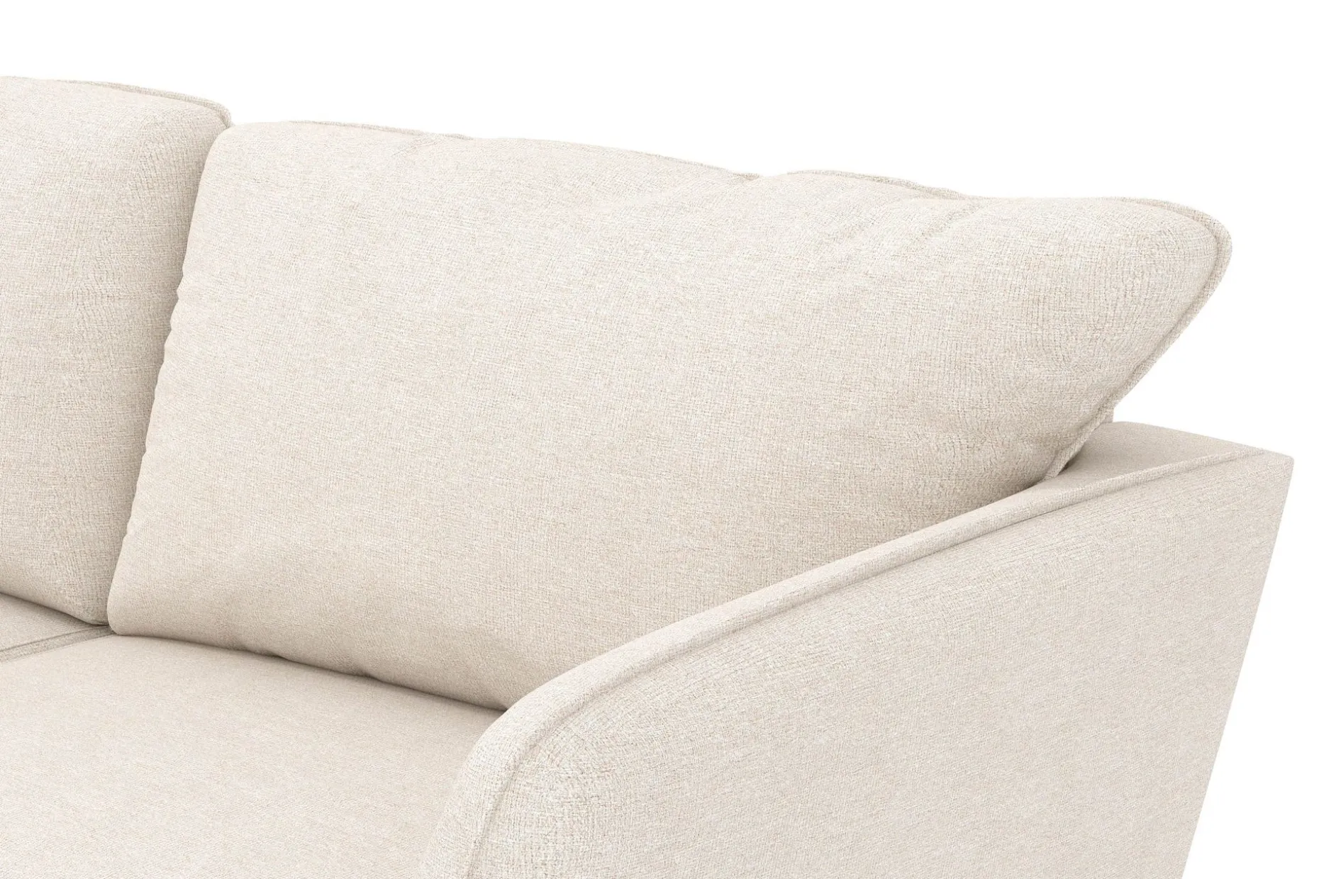 Trend Lyx 3-sits Vänstervänd L-formad Divansoffa i Tyg