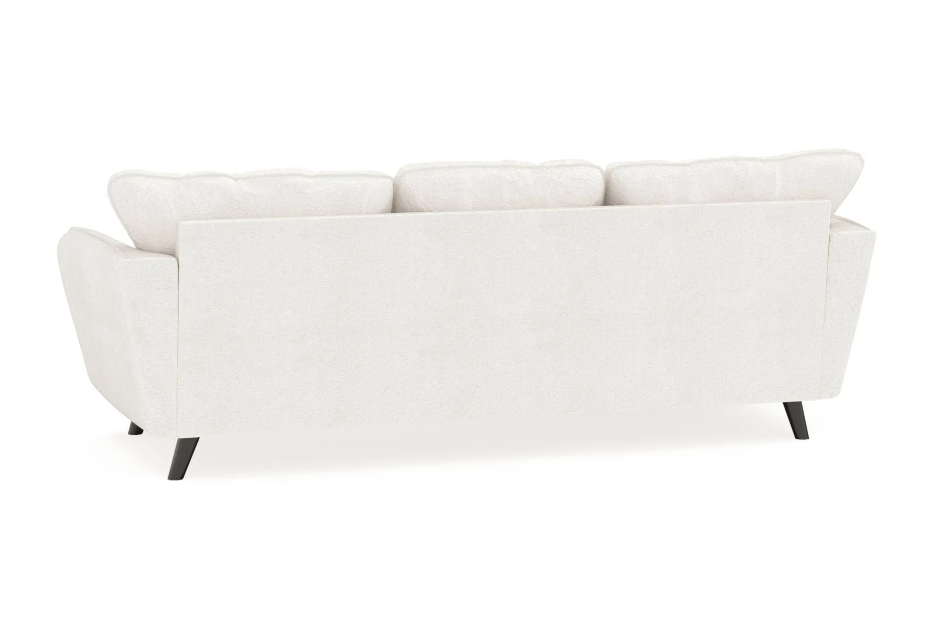 Trend Lyx 3-sits Vänstervänd L-formad Divansoffa i Bouclé