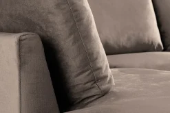 Trend 4-sits Vänstervänd U-formad Soffa med Divan och Schäslong i Sammet