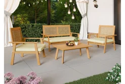 Tritante 4-sits Soffgrupp Utomhus - Loungegrupp balkong terrass uteplats