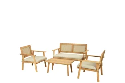 Tritante 4-sits Soffgrupp Utomhus - Loungegrupp balkong terrass uteplats