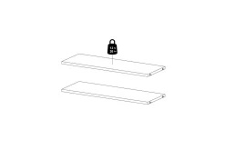 Trysil Hyllplan 75,4x26,45 cm