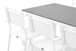 Tunis Matgrupp Utomhus 205x90 cm + 6 Tunis Stapelstol