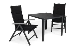 Tunis Matgrupp Utomhus 90x90 + 2 Monaco Lyx Positionsstol m Dyna