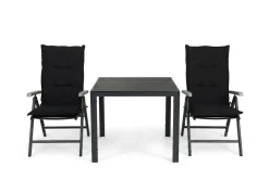 Tunis Matgrupp Utomhus 90x90 + 2 Monaco Lyx Positionsstol m Dyna