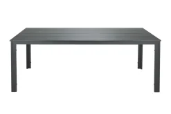Tunis Stort Rektangulärt Matbord utomhus 205x90 cm i metall och plast