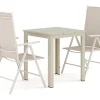 Tunis utomhus caféset 70x70 cm med 2 Maggie positionsstolar