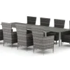 Tunis utomhus matgrupp förlängningsbart 205/305x90 cm med 8 Thor utefåtöljer