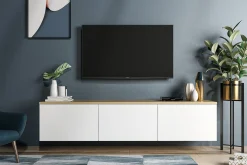 Tv-bänk 160 cm 3 Skåp