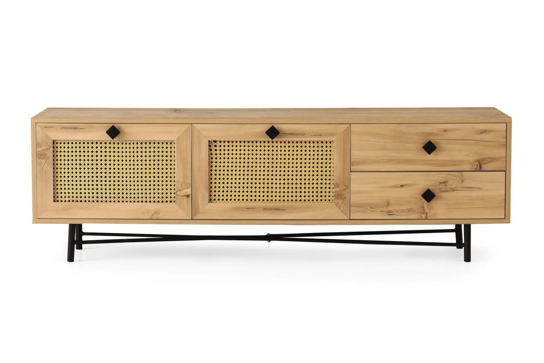 Tv-bänk 180 cm 4 Skåp