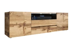 TV-bänk 137 cm LED-belysning