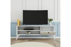 Tv-bänk & mediabänk Reyne Tv-bänk 120 cm Vit