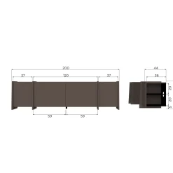 Tv-bänk Brock 200 cm