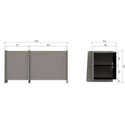 Tv-bänk Brock 102 cm