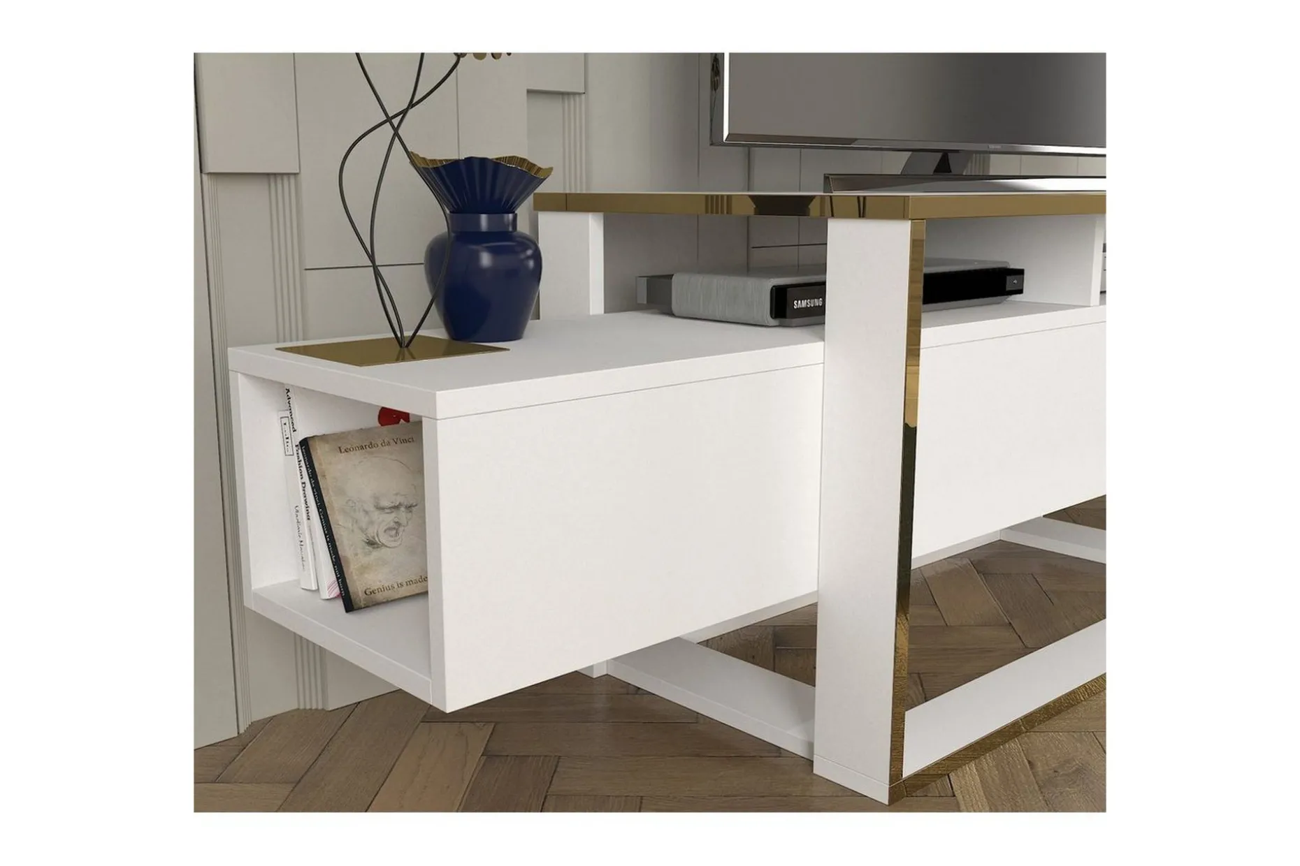 TV-bänk Herb Vit / Rany