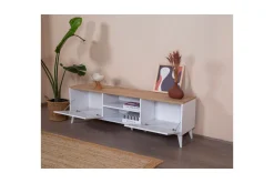 TV-bänk Jatinder Vit / Ek