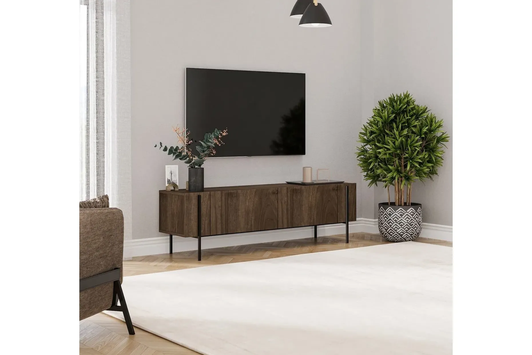TV-bänk Stira Valnöt