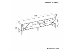 TV-bänk Sudama Valnöt