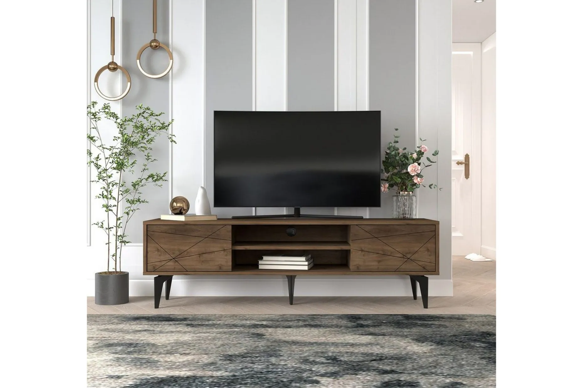 TV-bänk Sudama Valnöt