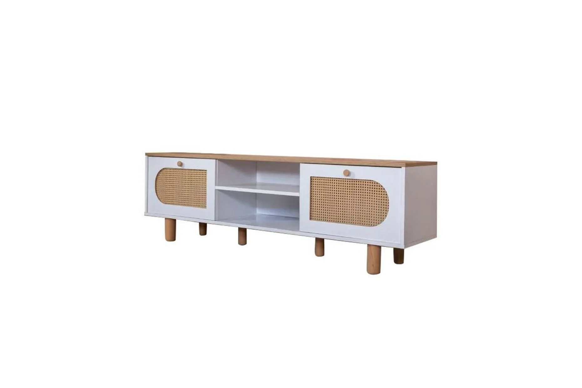 TV-bänk Terra Vit / Ek