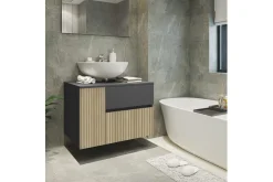 Tvättställsskåp & kommod Loft24 Wisla Tvättställsskåp 80 cm Nature