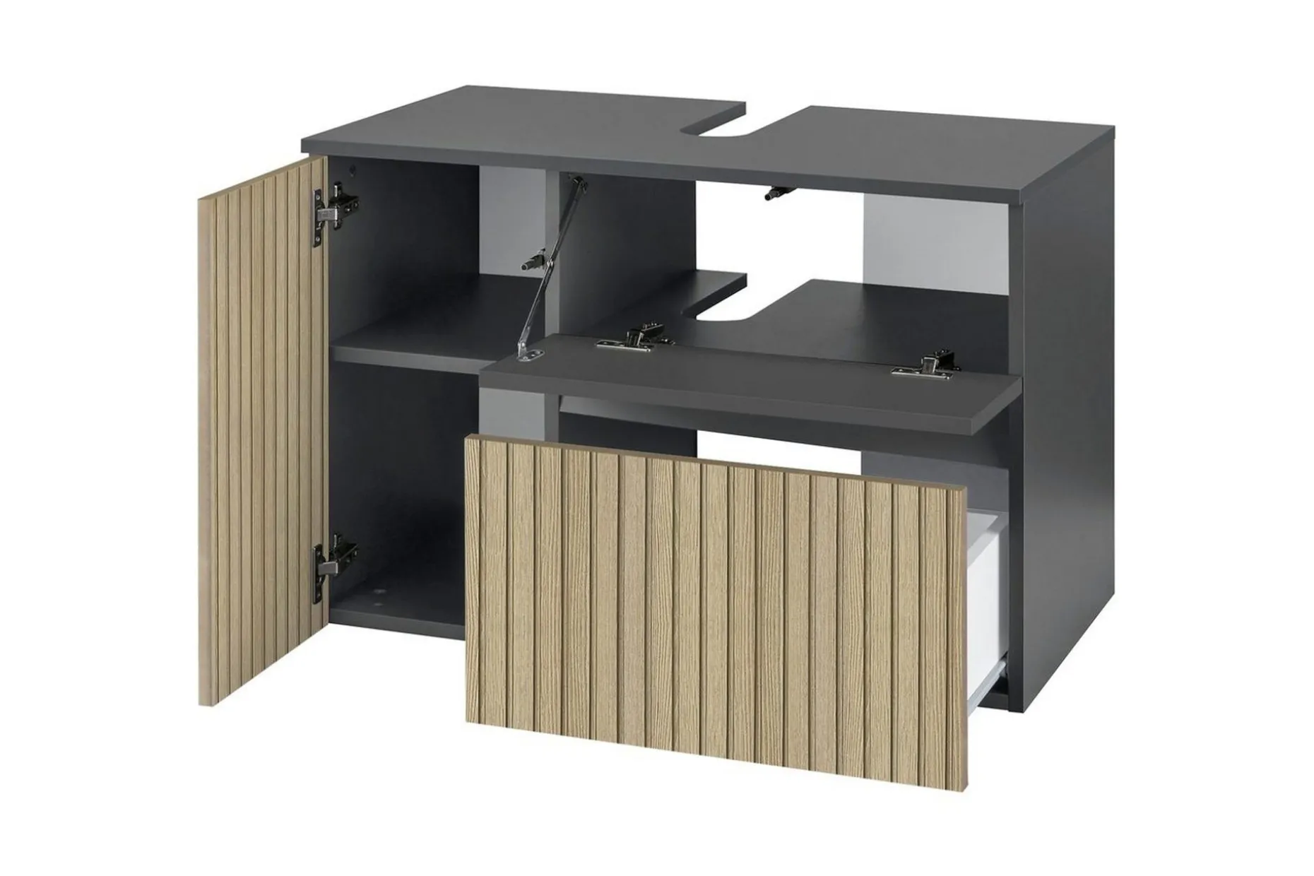 Tvättställsskåp & kommod Loft24 Wisla Tvättställsskåp 80 cm Nature