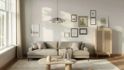 Uppveda Asymmetriskt Soffbord Travertin Utseende 130x70 cm