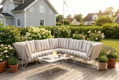 Usteryd utomhus hörnsoffa 5-sits vändbar
