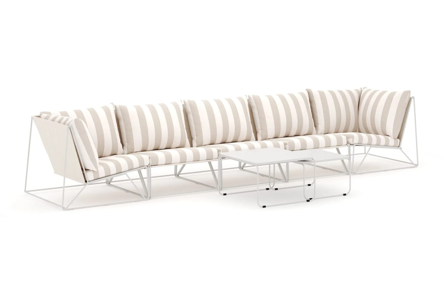 Usteryd utomhus rak 5-sits soffa