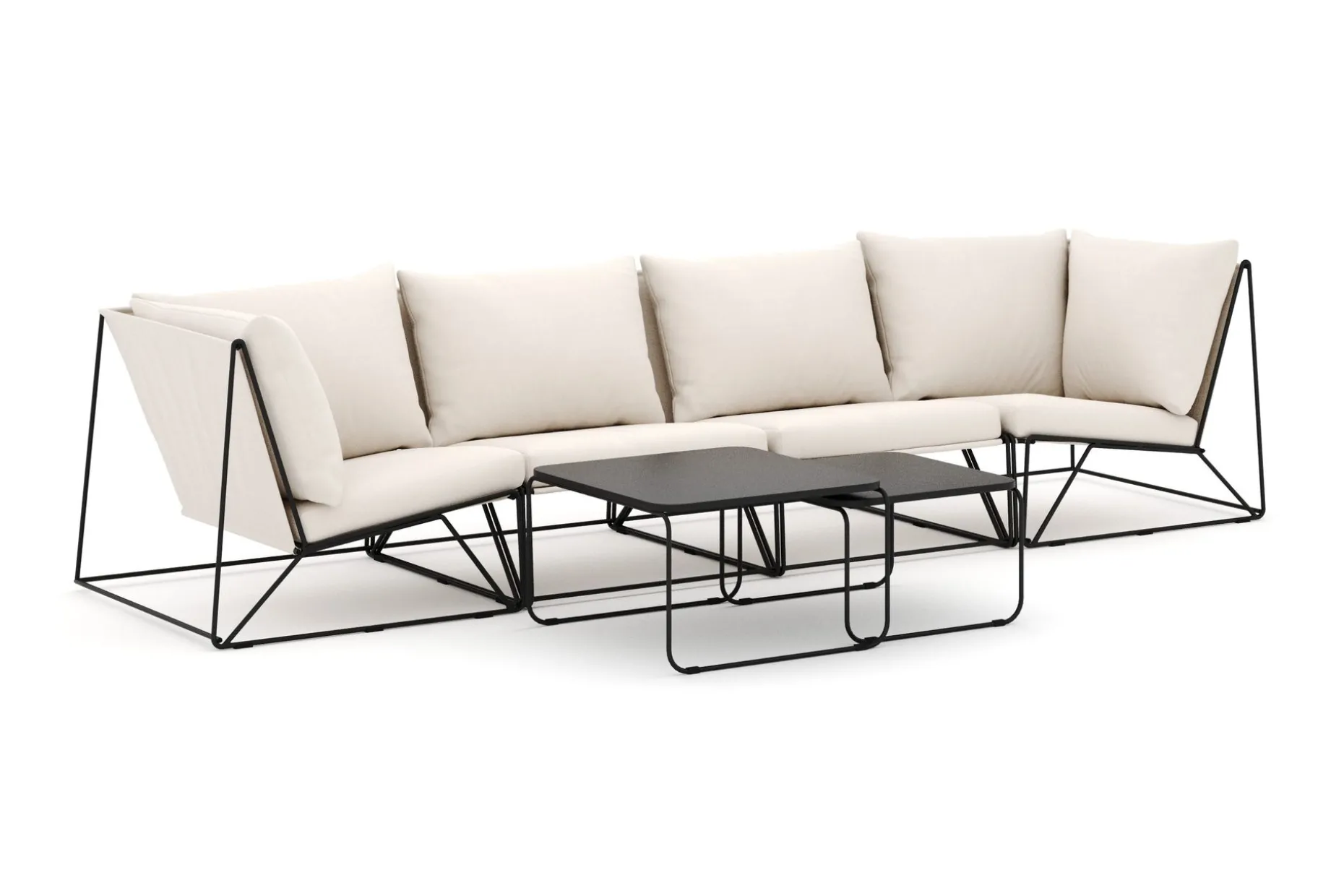 Usteryd utomhus rak 4-sits soffa