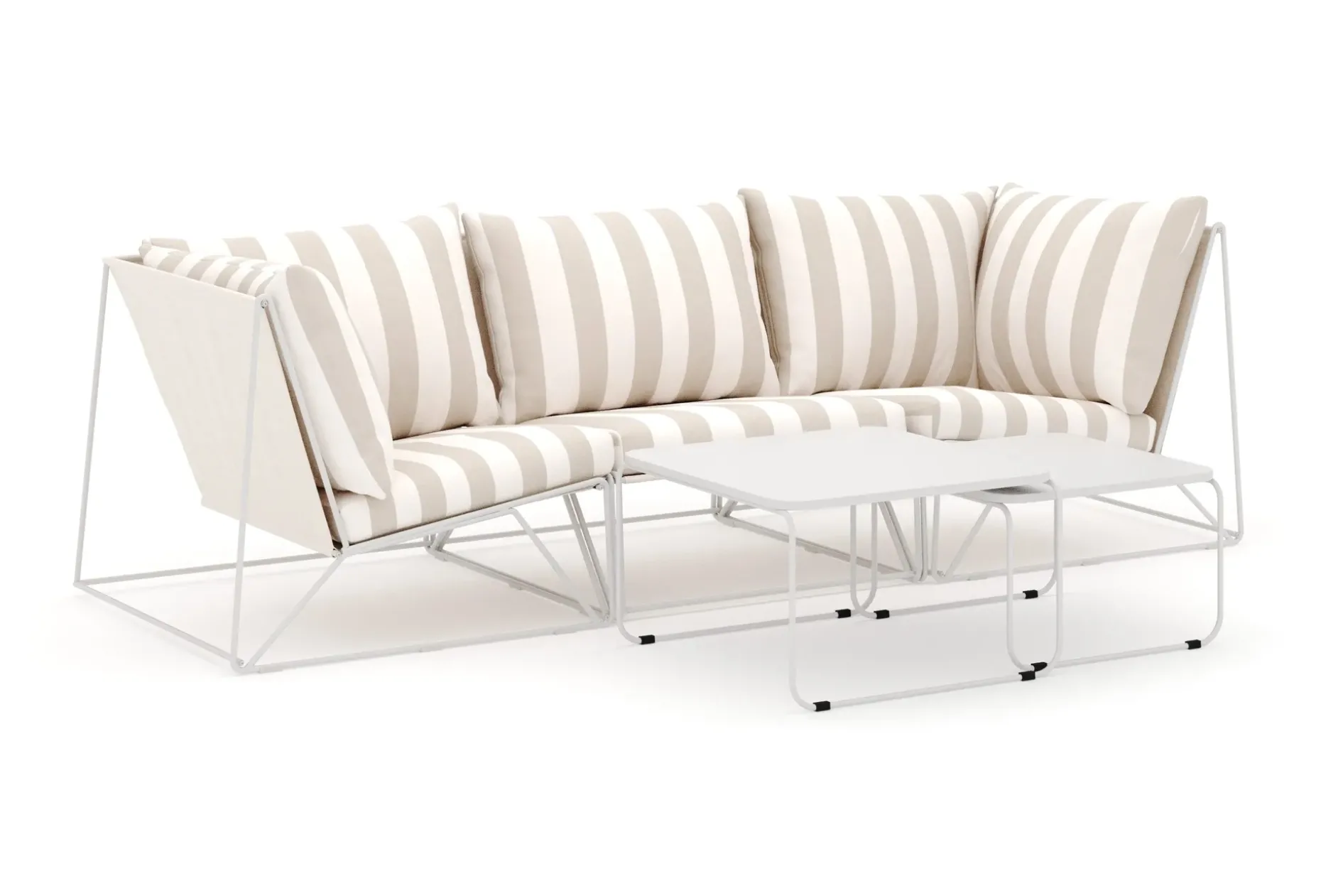 Usteryd utomhus rak 3-sits soffa
