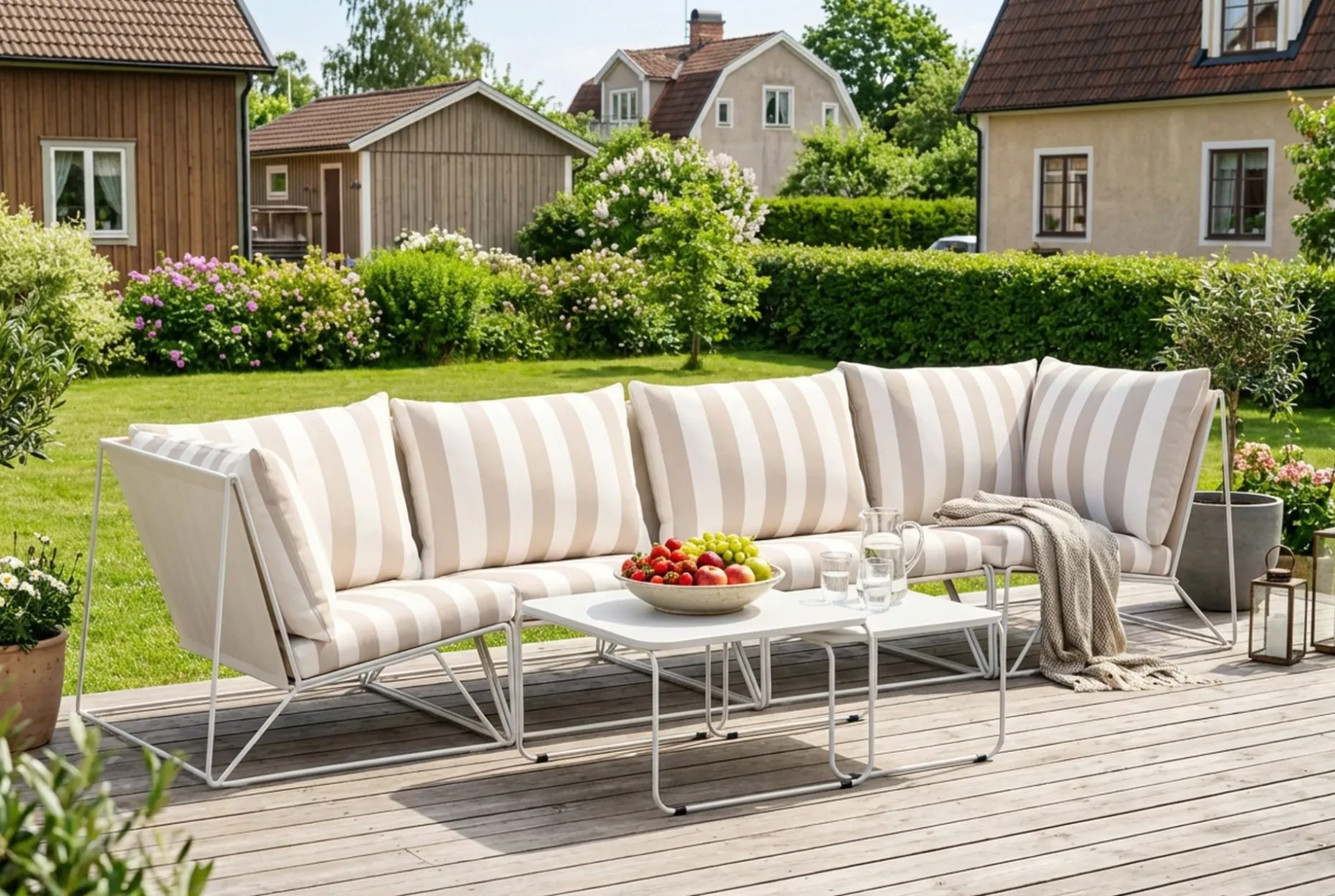Usteryd utomhus rak 4-sits soffa