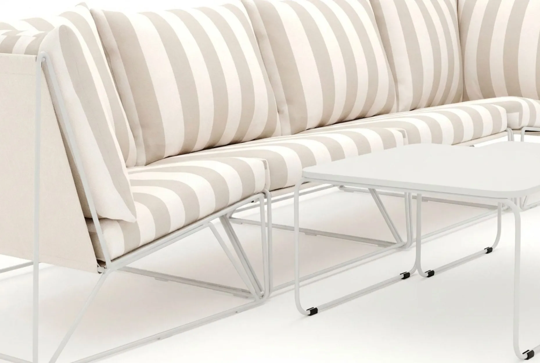 Usteryd utomhus rak 4-sits soffa