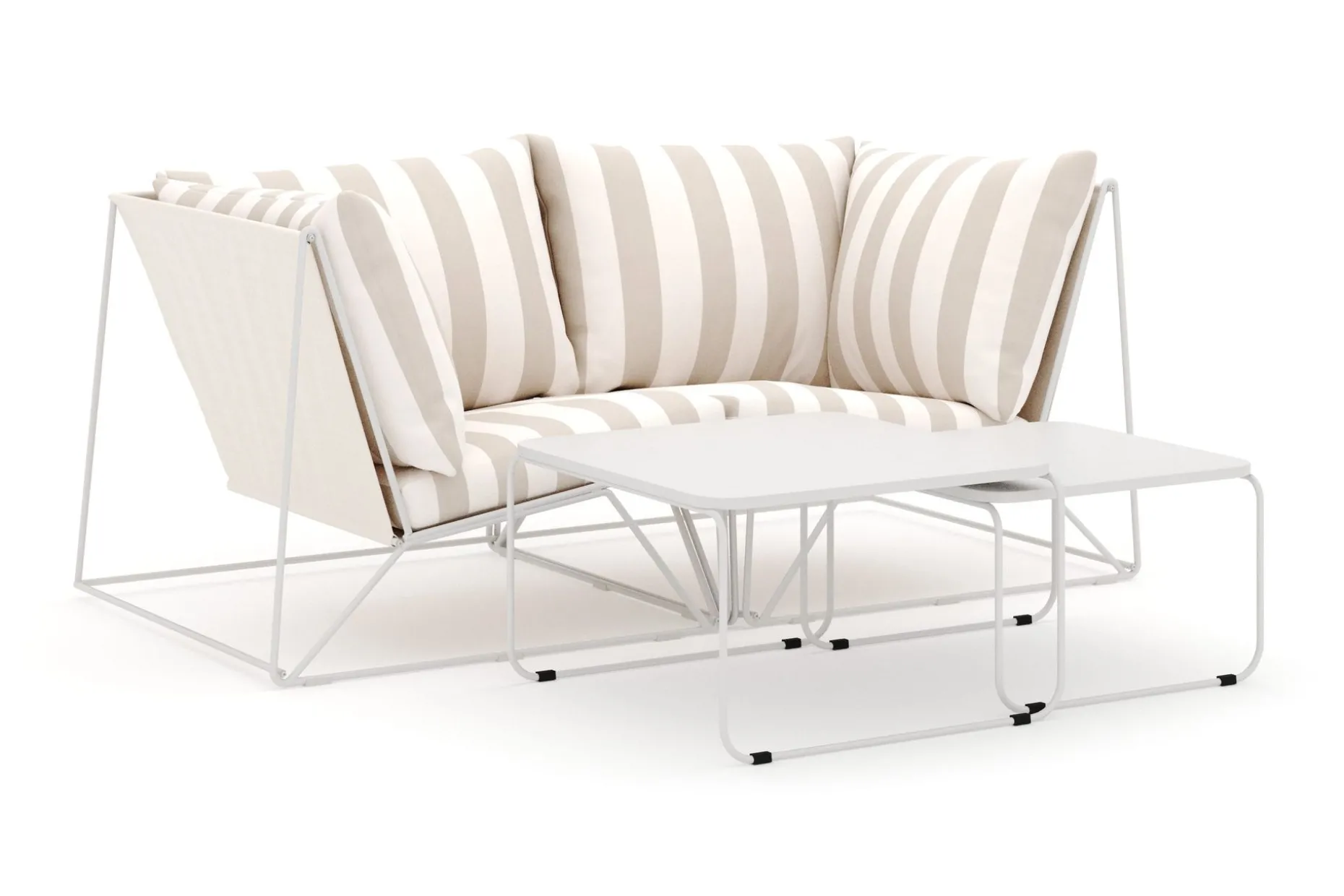 Usteryd utomhus rak 2-sits soffa