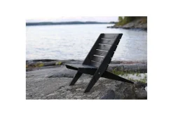 Utestol EcoFurn Granny Furu Oljad Svart