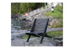 Utestol EcoFurn Granny Furu Oljad Svart