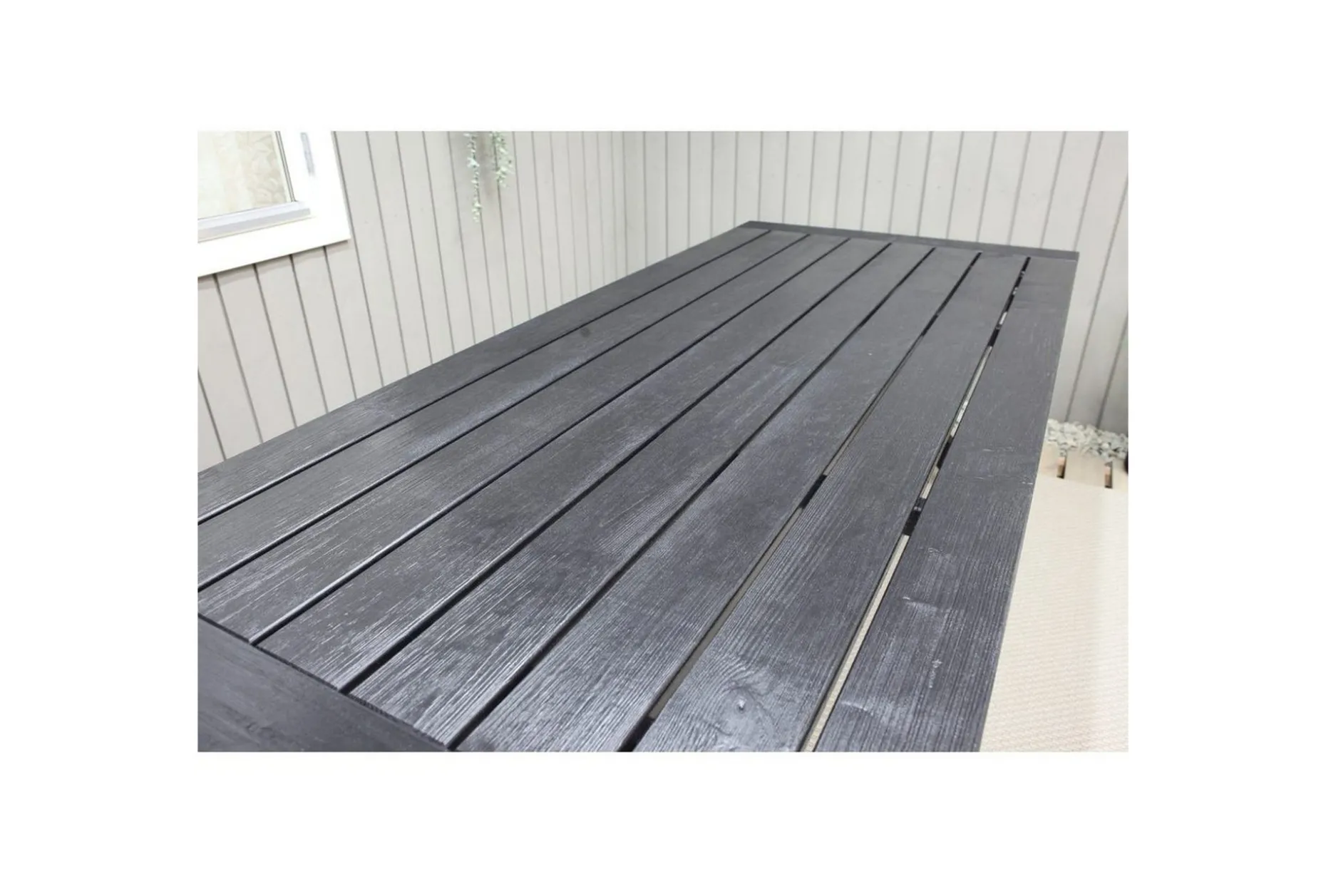 Utomhusbord Oxford 220 Svart